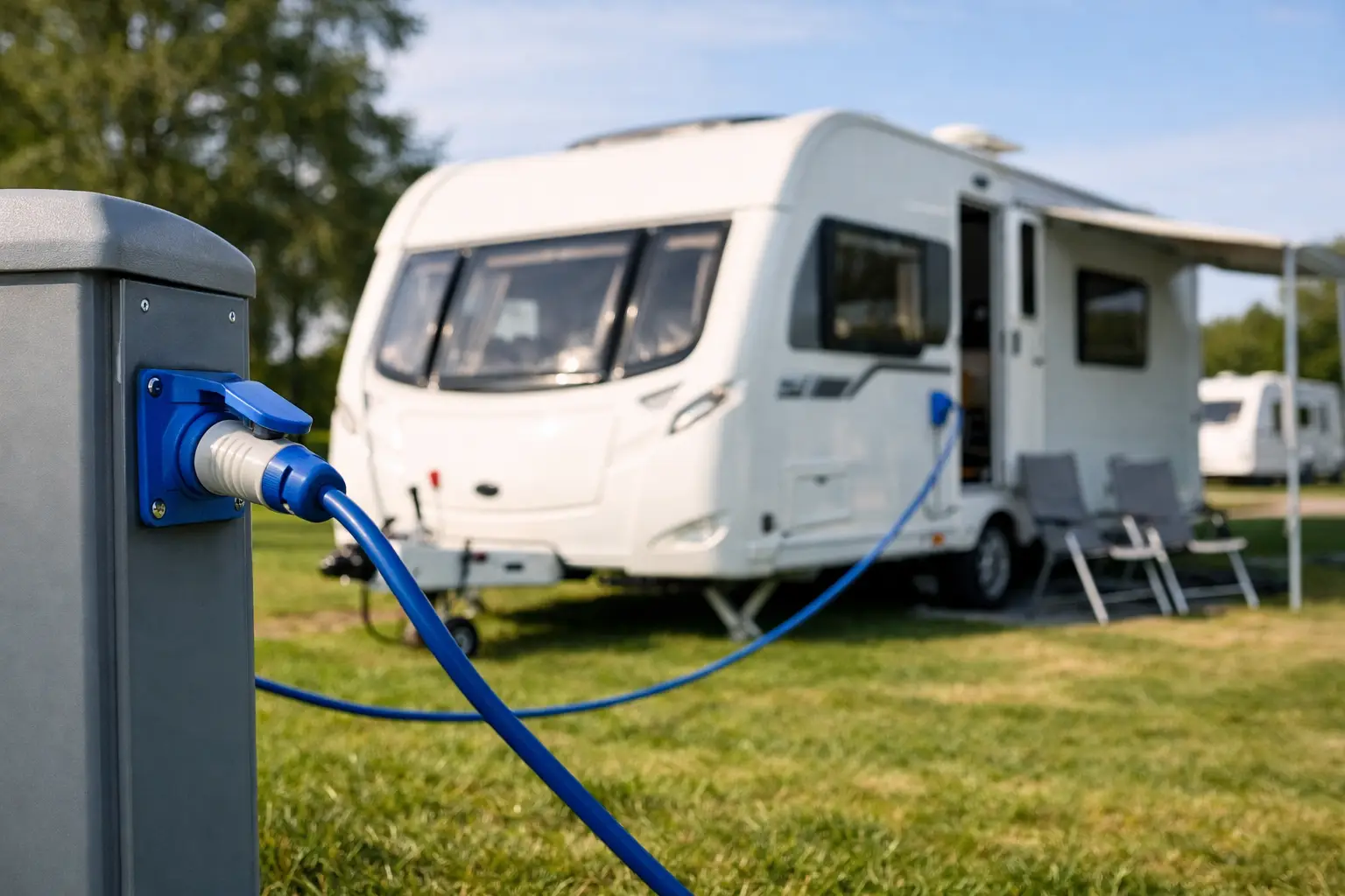 Touring Caravan Pitches with Electric Hook Up